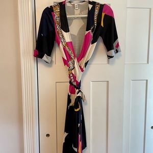 Silk DVF wrap dress